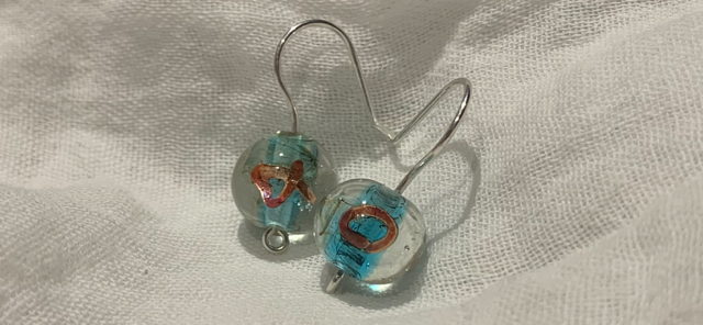 40th birthday bead baby earrings by Mandy the Creative Kinesiologist Tascott Central coast